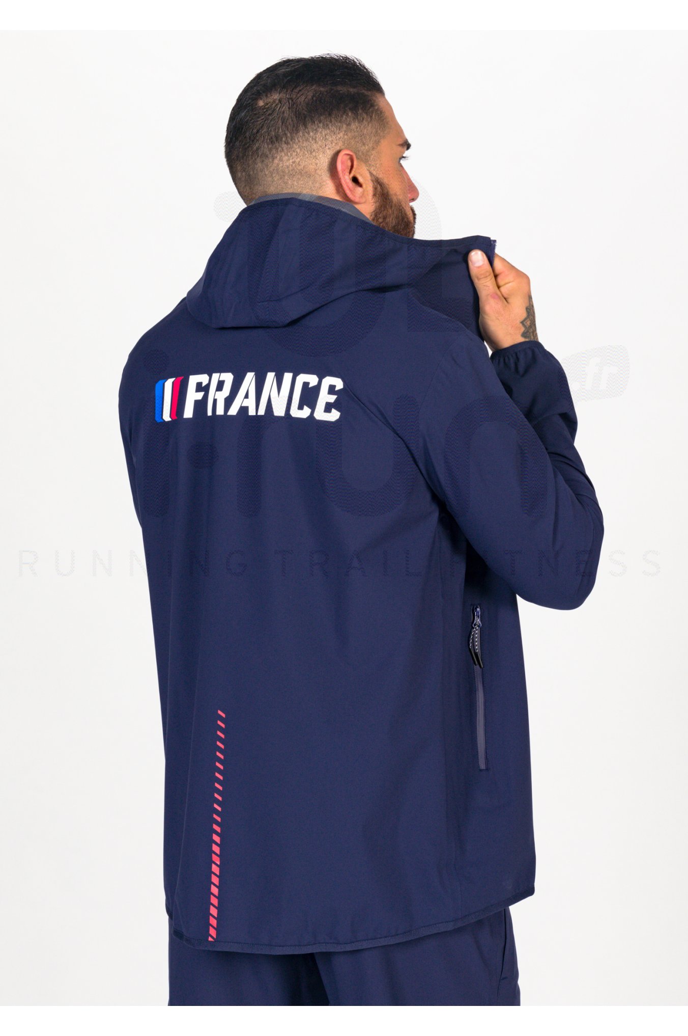 Asics Woven Full Zip Rain Jacket France M 