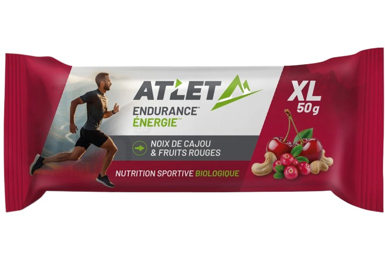 Atlet Organic Energy Bar 50 g Cashews and Red berries