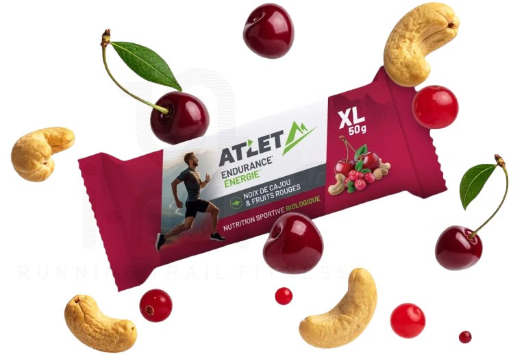 Atlet Organic Energy Bar 50 g Cashews and Red berries