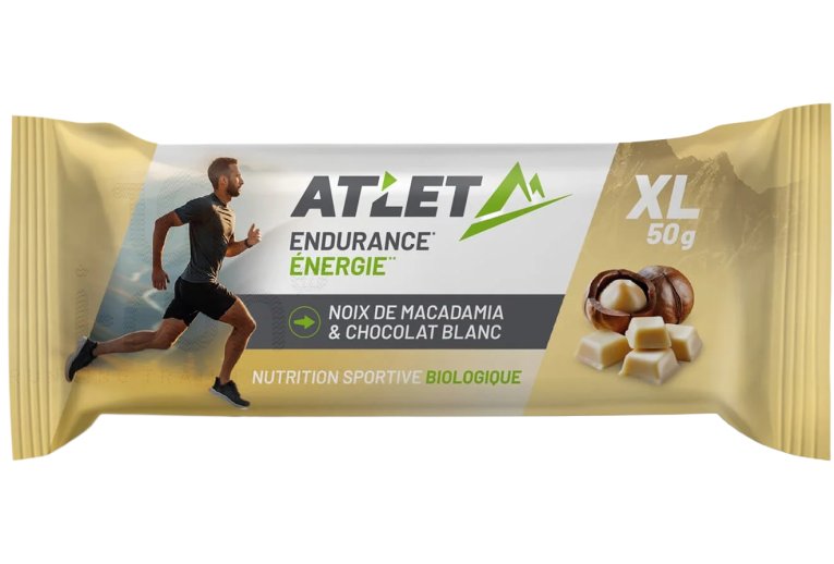 Atlet barrita energ�tica bio 50 g nueces de macadamia y chocolate blanco