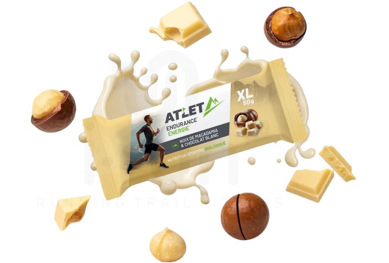 Atlet barrita energ�tica bio 50 g nueces de macadamia y chocolate blanco