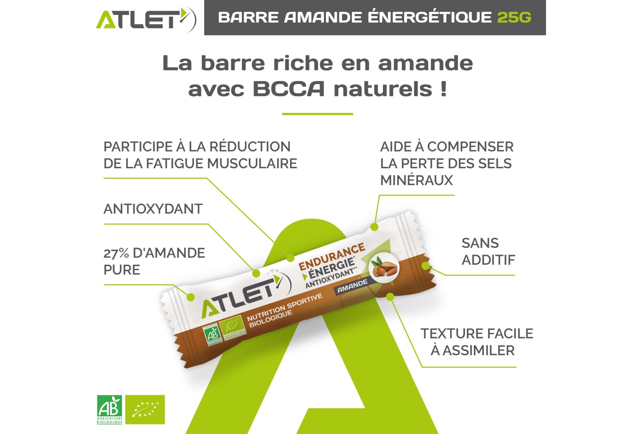 Atlet Barre ?nerg?tique Endurance - Amande