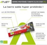 Atlet Barretta energetica proteica - pomodoro, olive e chia