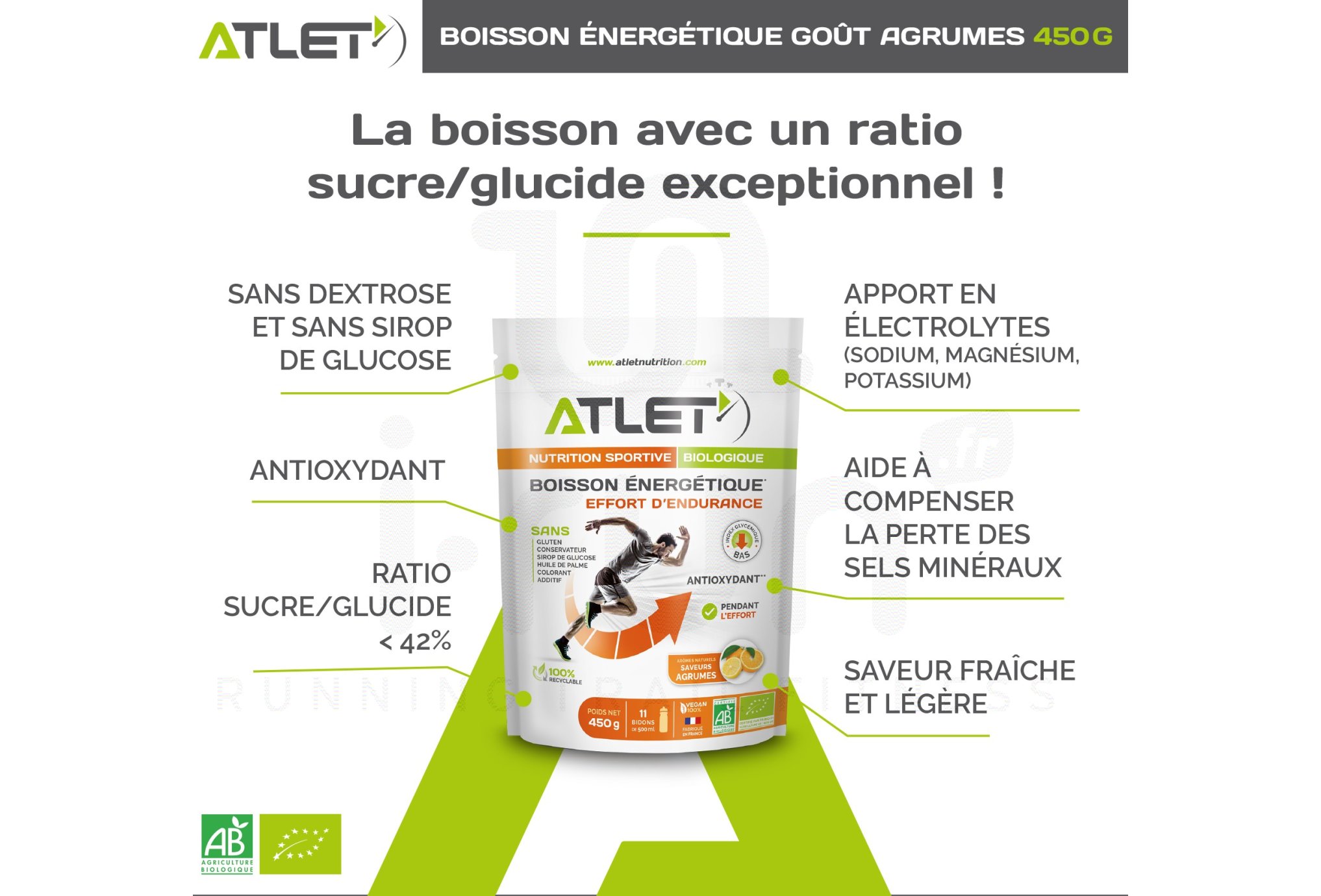 Atlet bebida energ�tica - c�trico
