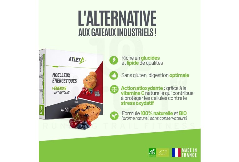 Atlet �tui de 4 Moelleux �nerg�tique - Fruits Rouges