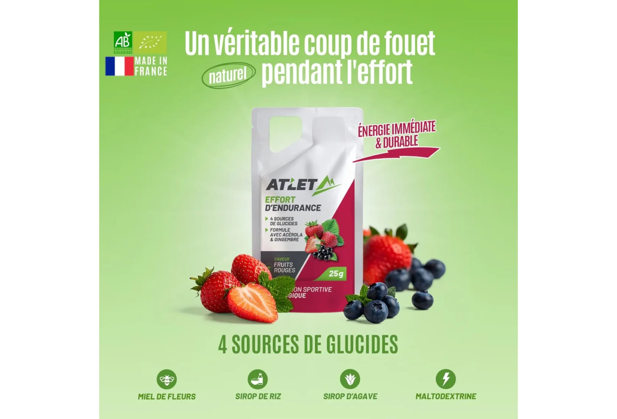 Atlet Gel ?nerg?tique - Fruits Rouges