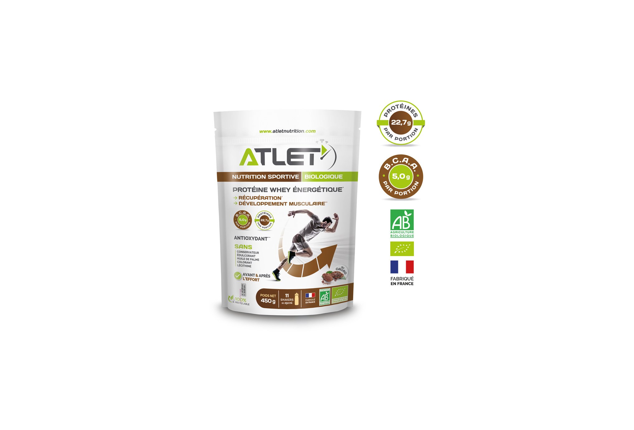 Atlet Protéine Whey Énergétique - Cacao Diététique $scat.CAT_NOM