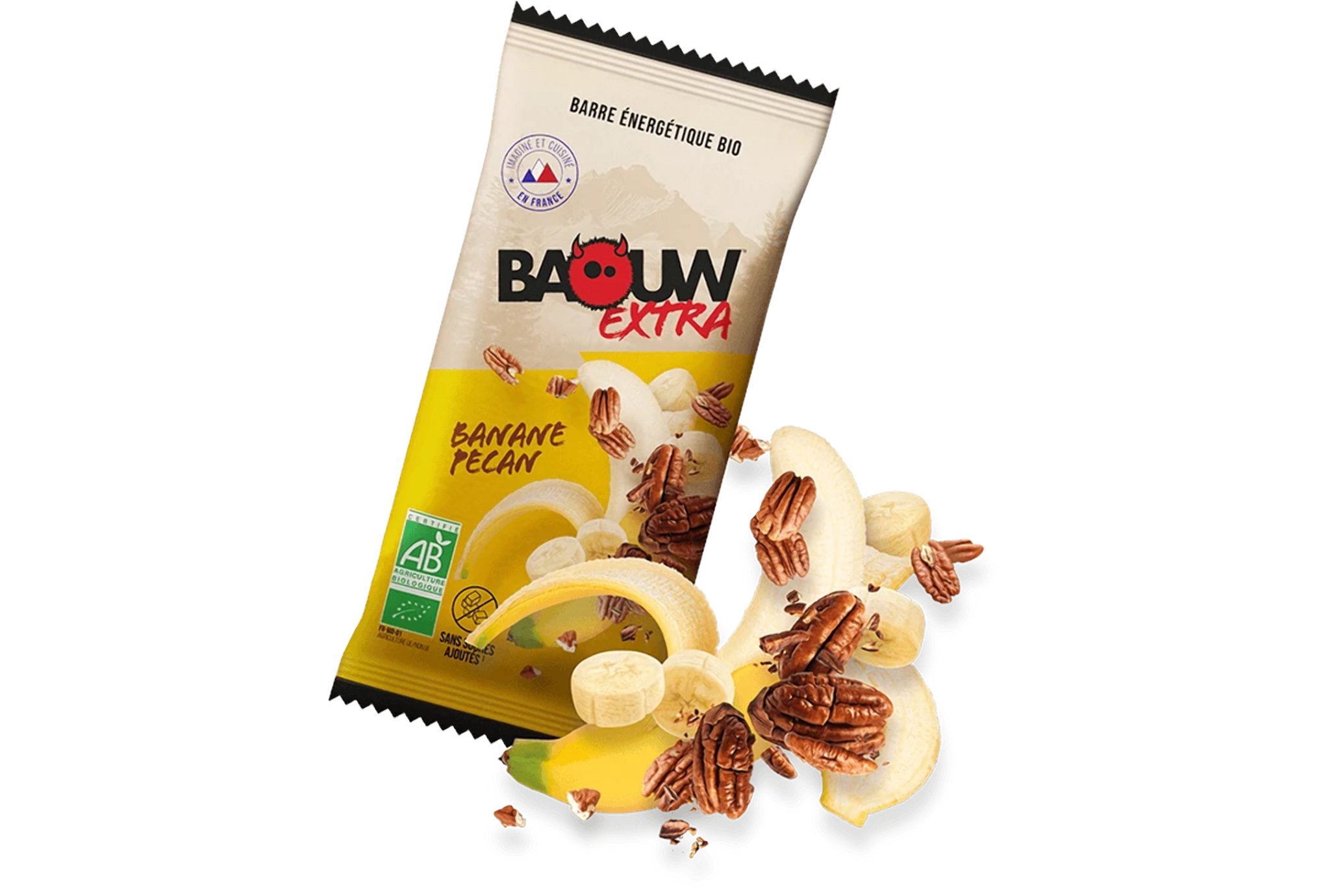 Baouw Barre énergétique bio Extra - Banane - Pécan Diététique $scat.CAT_NOM