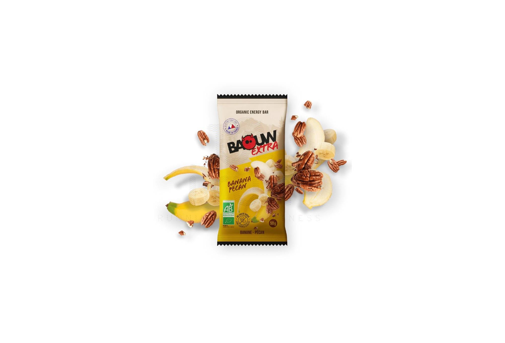 Baouw Bio-Energieriegel Extra - Banane - Pekannuss