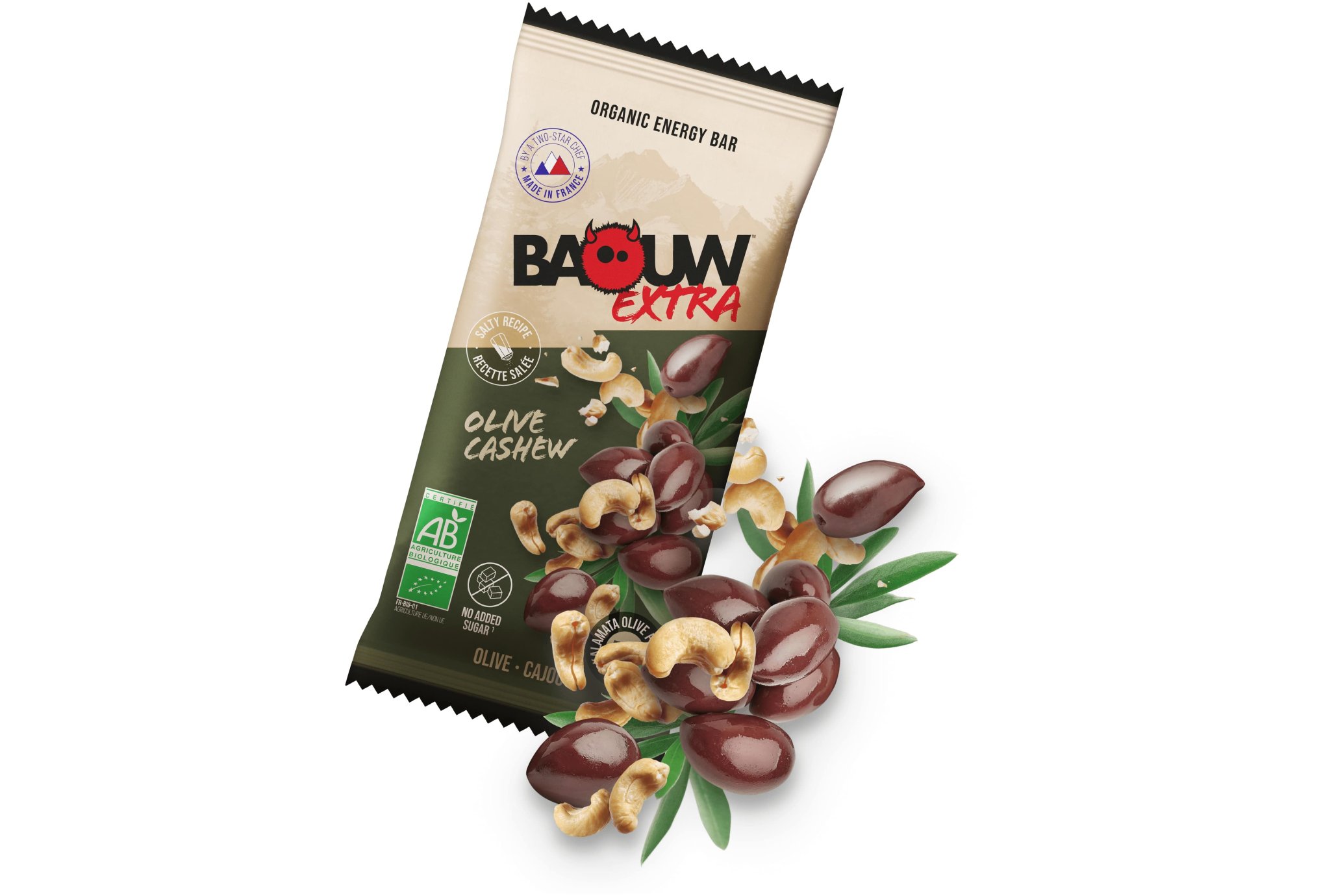 Baouw Barre énergétique bio Extra - Olive - Cajou Diététique $scat.CAT_NOM