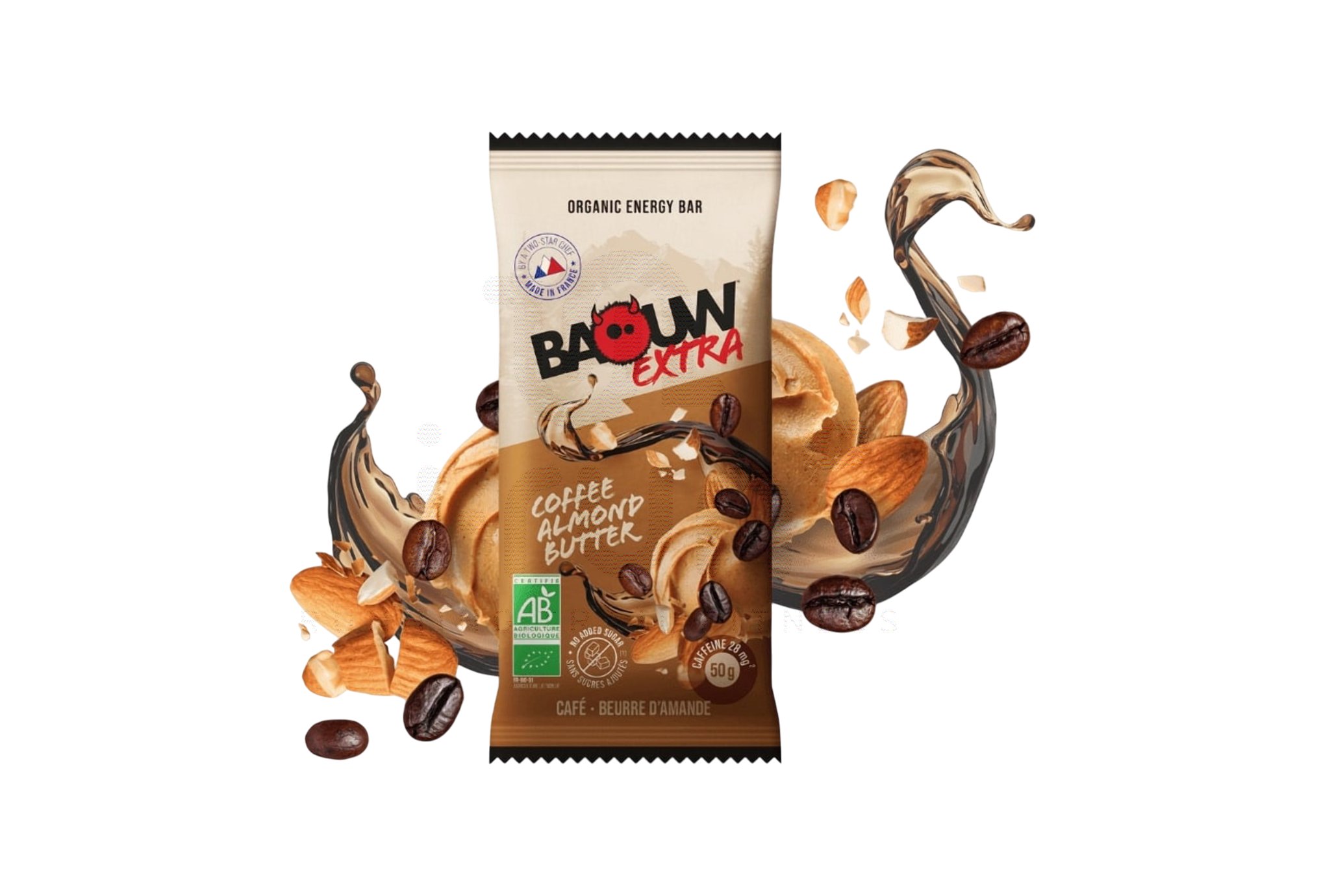 Baouw Barre �nerg�tique bio Extra - Caf� - Beurre d