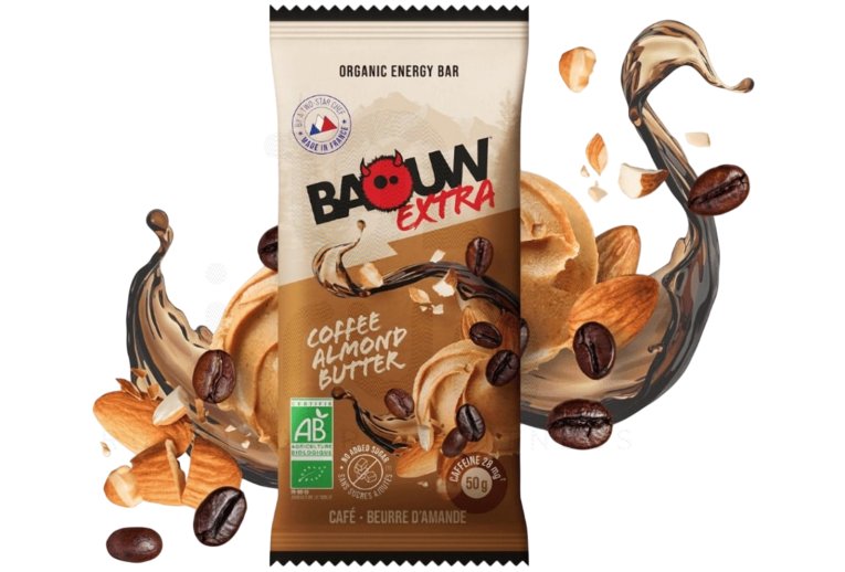 Baouw Barre �nerg�tique bio Extra - Caf� - Beurre d'amande