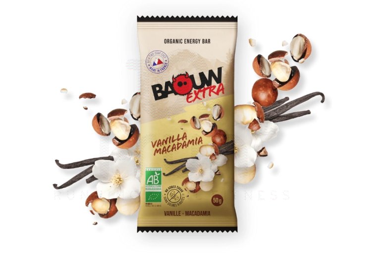 Baouw Barre ?nerg?tique bio Extra - Vanille - Macadamia