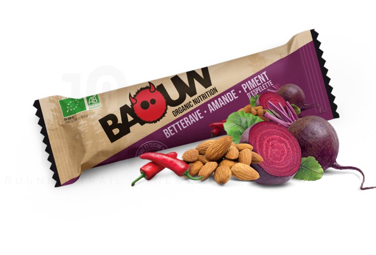 Baouw Barre nutritionnelle bio - Betterave - Amande - Piment d'Espelette 