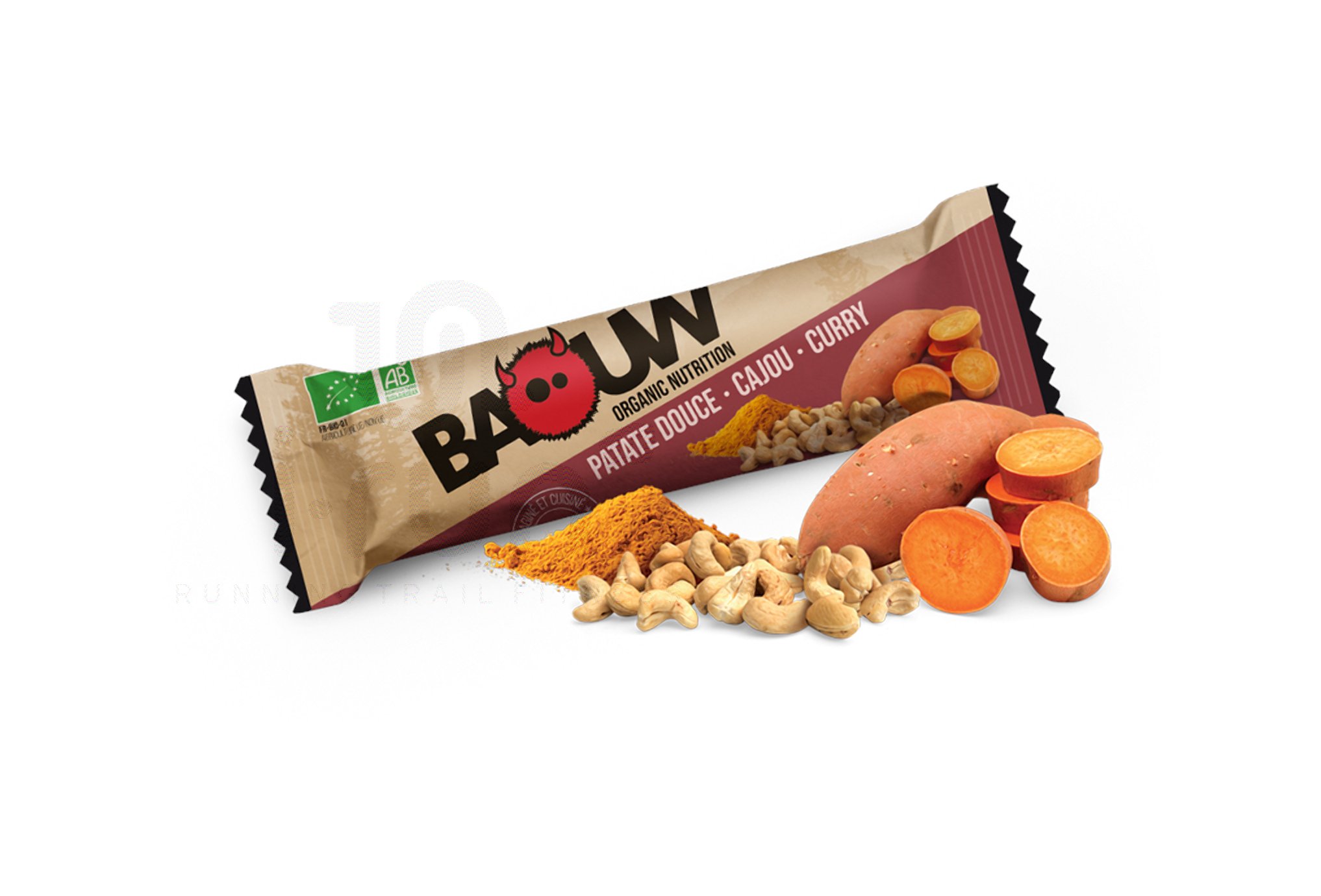 Baouw Barre nutritionnelle bio - Patate douce - Cajou - Curry