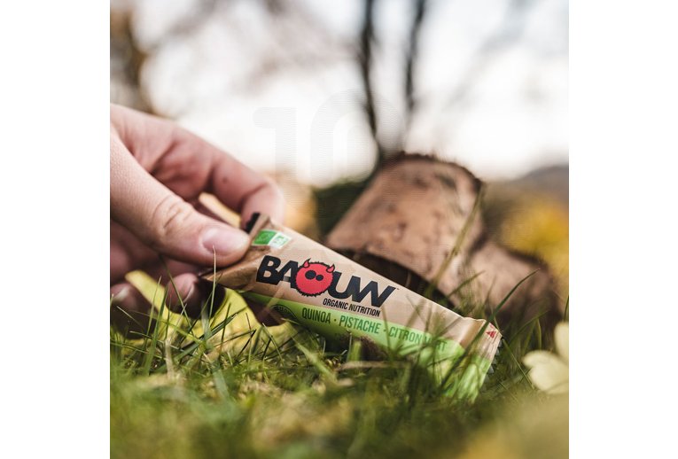 Baouw Barre nutritionnelle bio - Quinoa - Pistache - Citron vert 