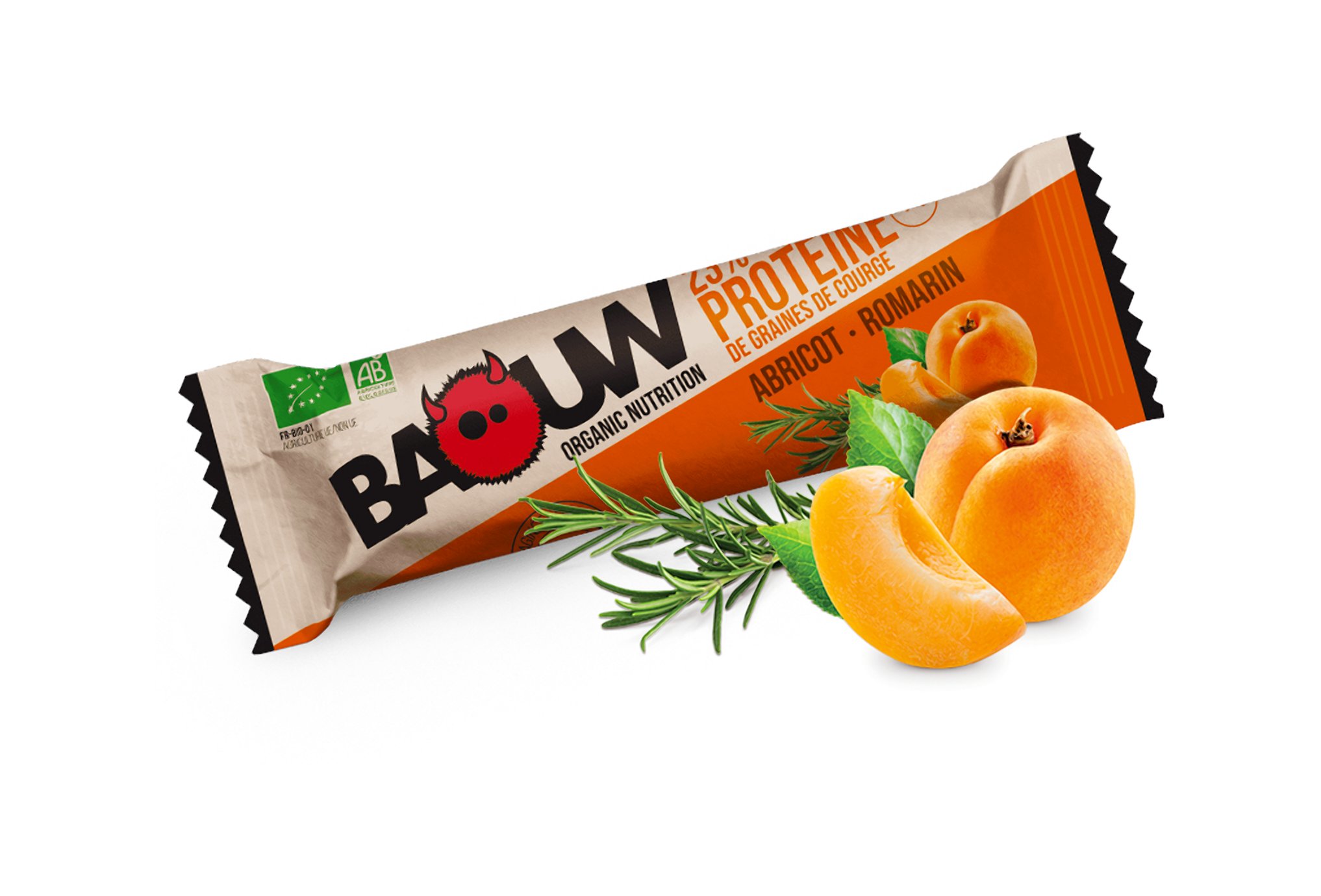 Baouw Barre protéinée bio - Protéine de graines de courge - Abricot - Romarin Diététique $scat.CAT_N