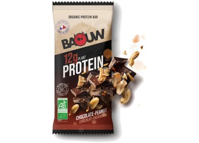 Barre protéinée bio chocolat cacahuètes