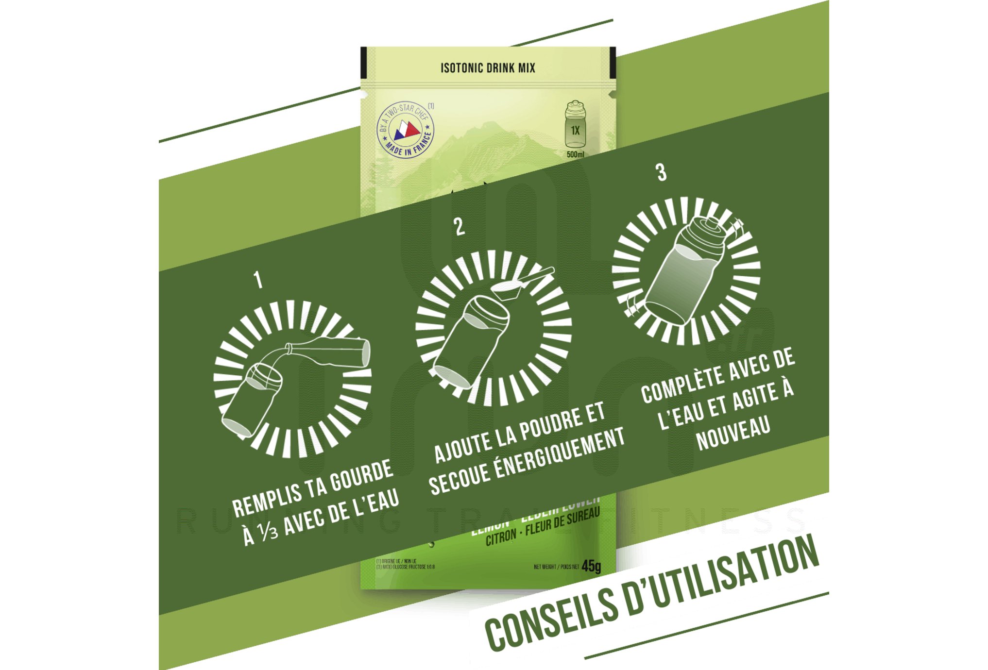 Baouw Isotonic drink Lemon - Elderflower 45 g