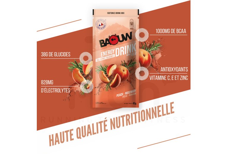 Baouw Isotonic drink Peach - Rosemary 45 g