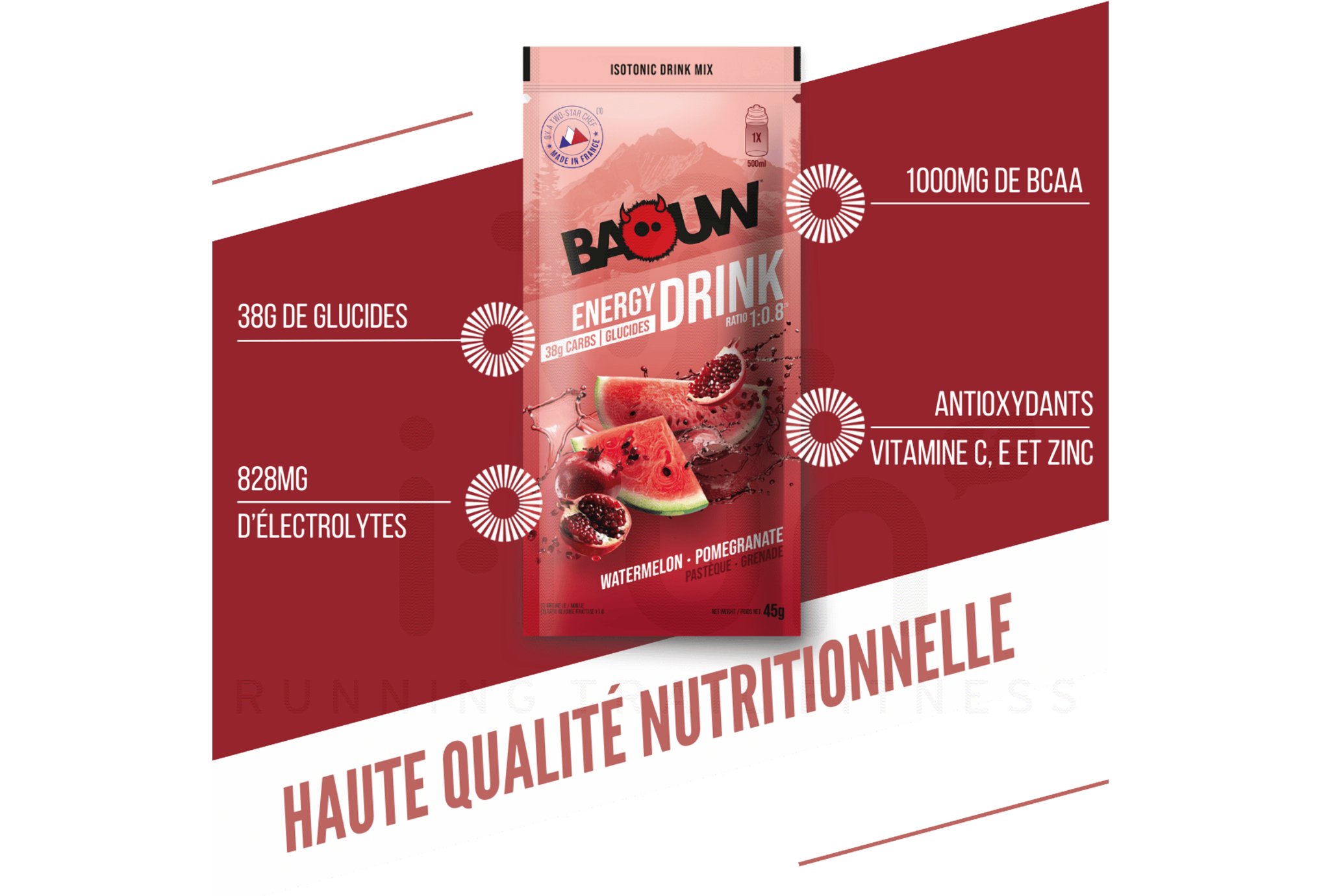 Baouw Isotonic drink Watermelon - Pomegranate 45 g