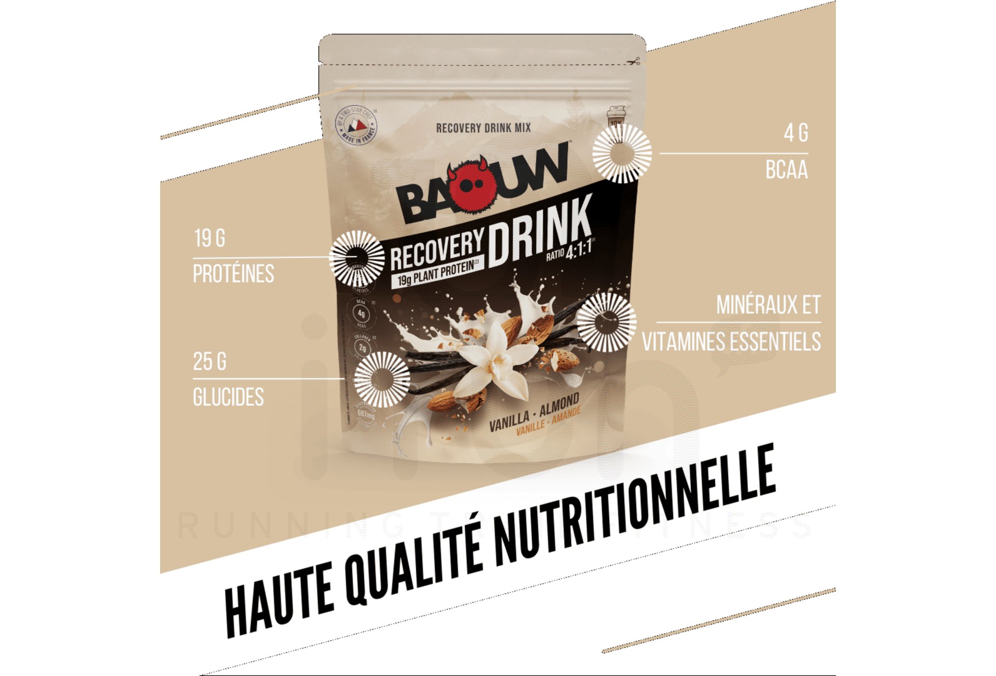 Baouw Recovery Drink Vanilla - Almond
