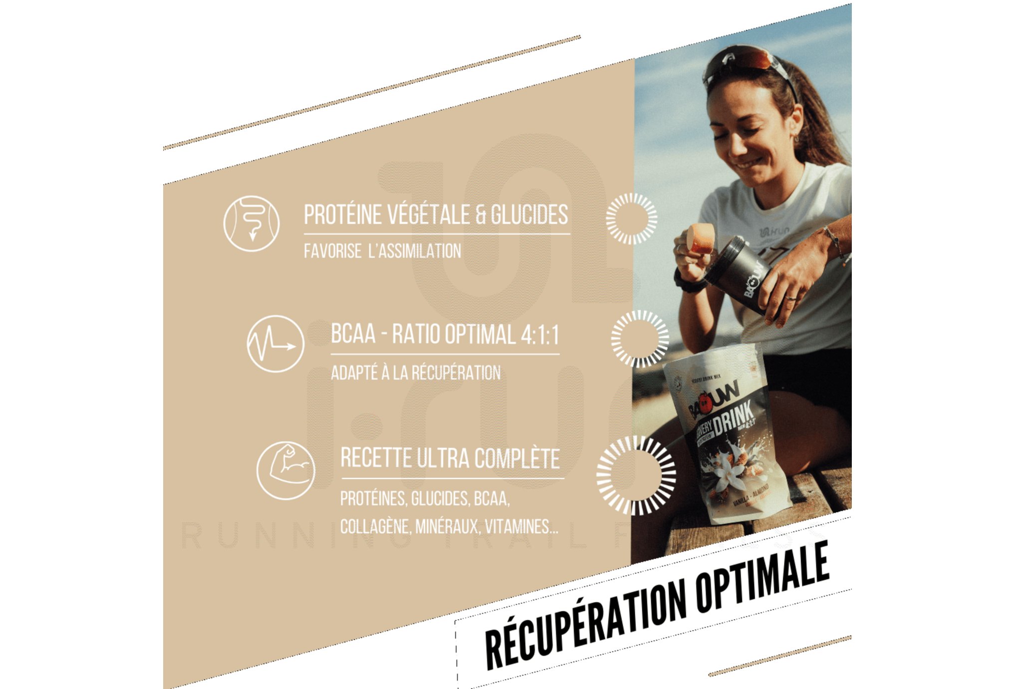 Baouw Recovery Drink Vanilla - Almond