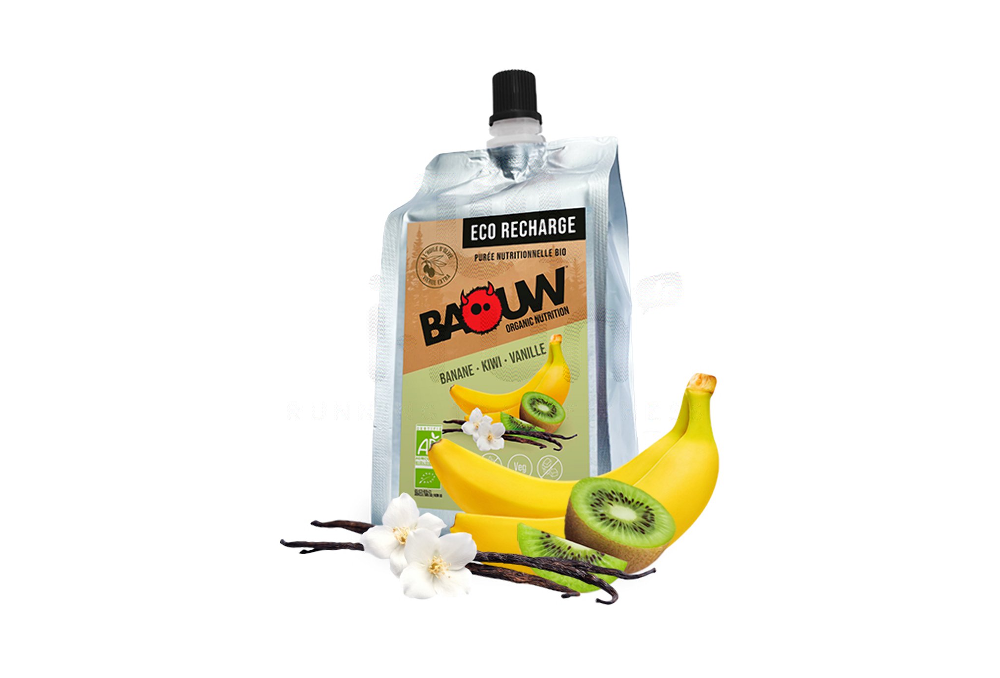 Baouw Eco recharge XXL pur�e nutritionnelle bio - Banane - Kiwi - Vanille