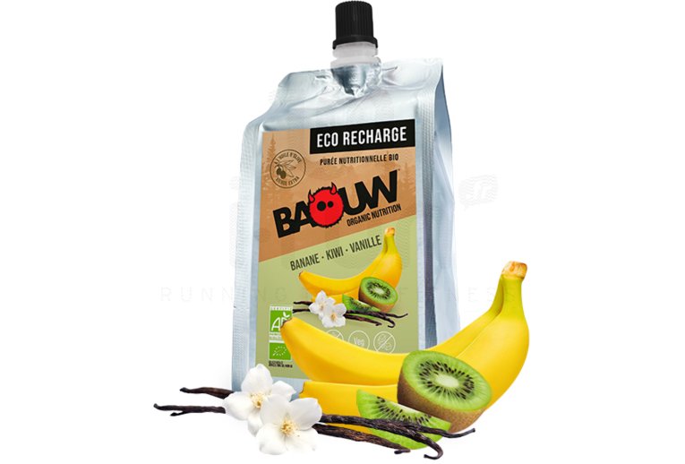 Baouw Eco recharge XXL pur�e nutritionnelle bio - Banane - Kiwi - Vanille 
