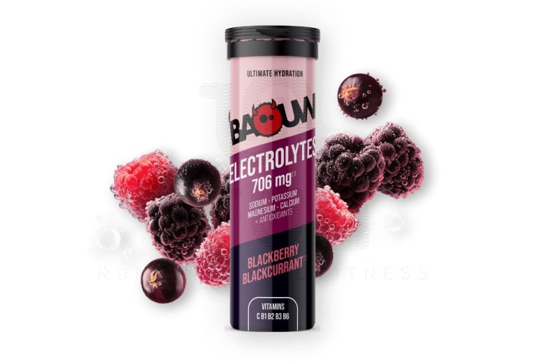 Baouw pastillas efervescentes de electrolitos Mora - Grosella Negra