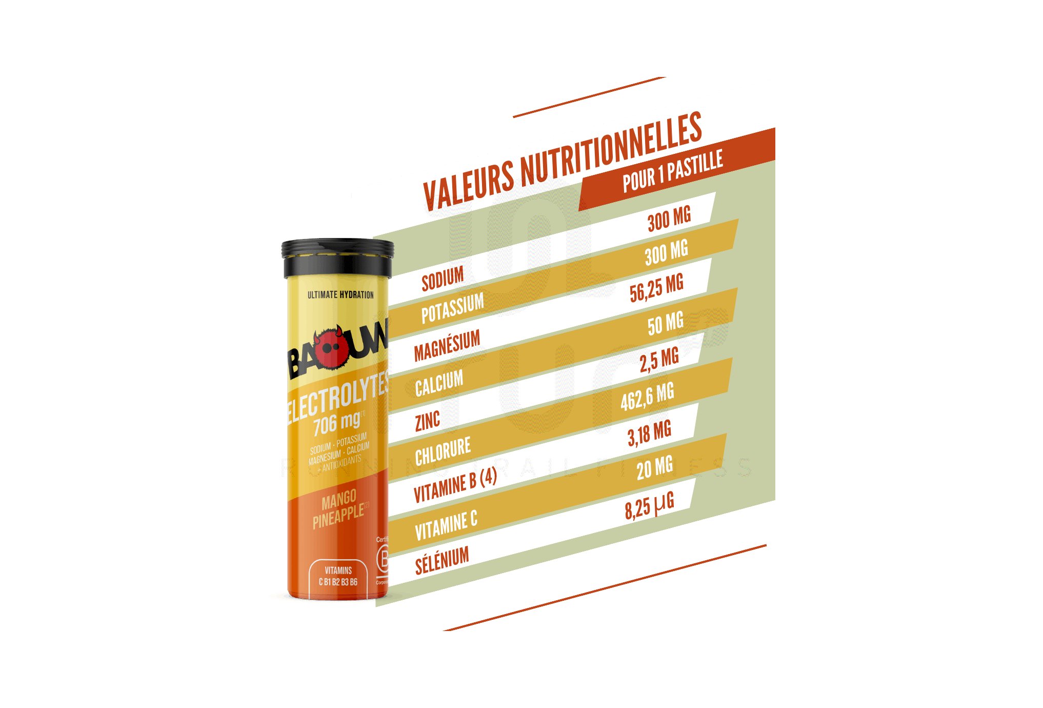 Baouw Electrolytes Mango - Pineapple