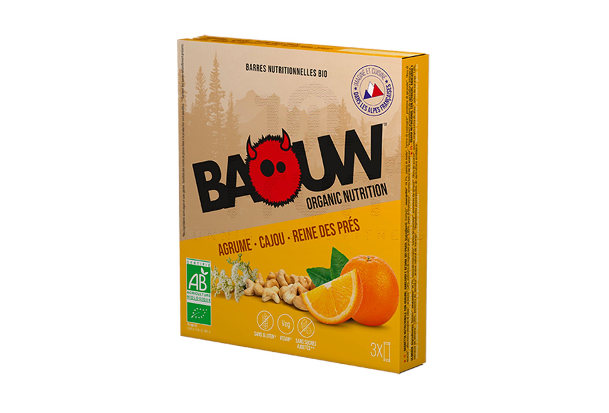 Baouw �tui 3 barres nutritionnelles bio - Agrume - Cajou - Piment de Jama�que