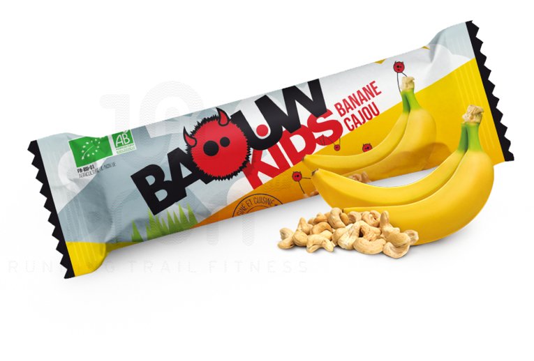 Baouw �tui 3 barres nutritionnelles bio - Banane - Cajou - KIDS 