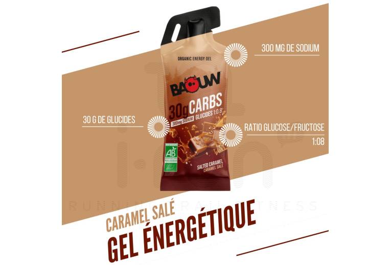 Baouw Gel energ�tico sticks Caramelo salgado