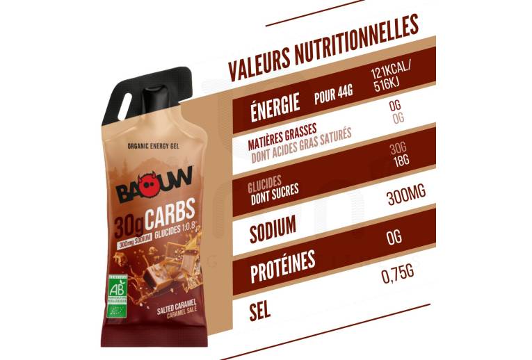 Baouw Gel energ�tico sticks Caramelo salgado