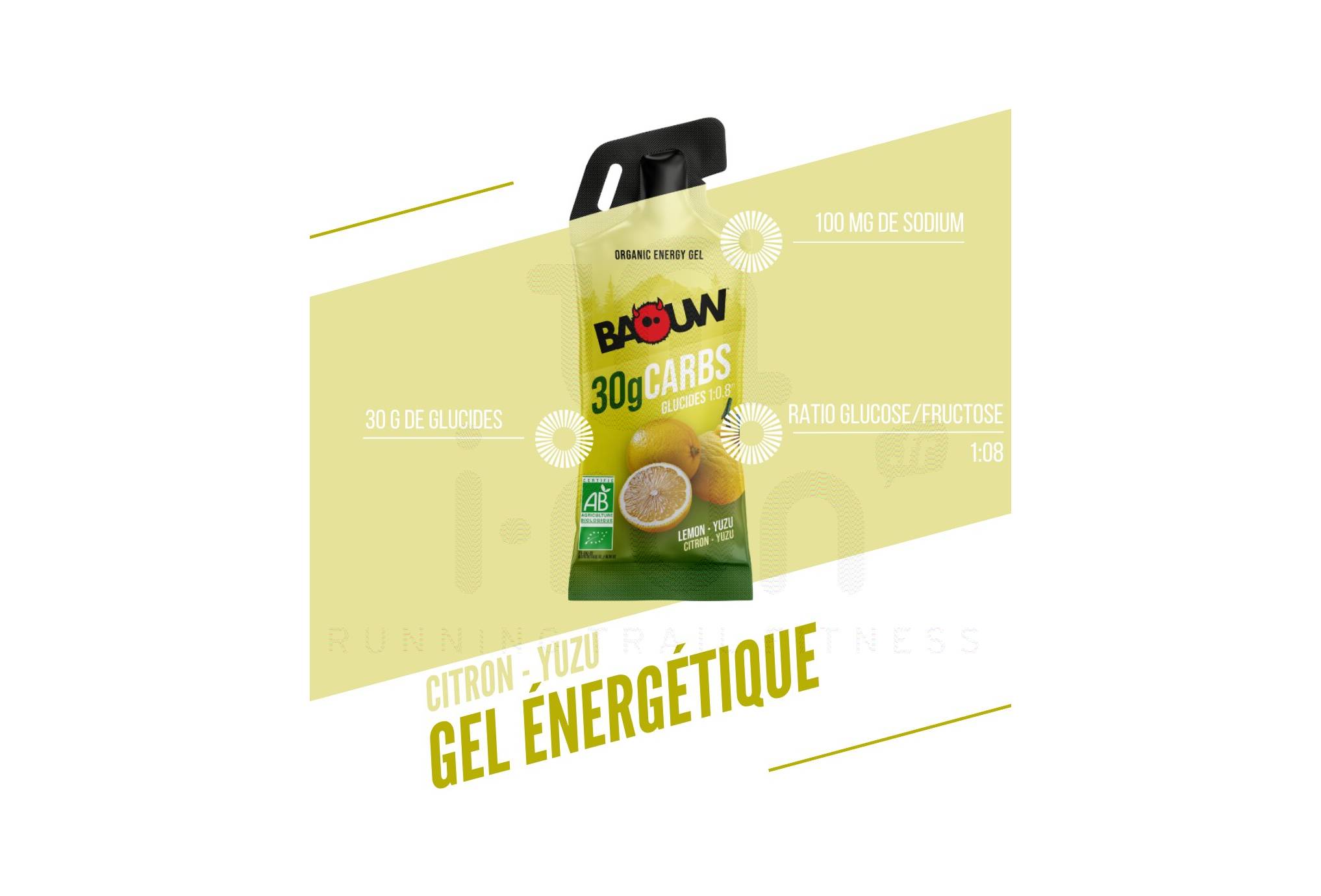 Baouw Energiegel sticks Citroen - Yuzu