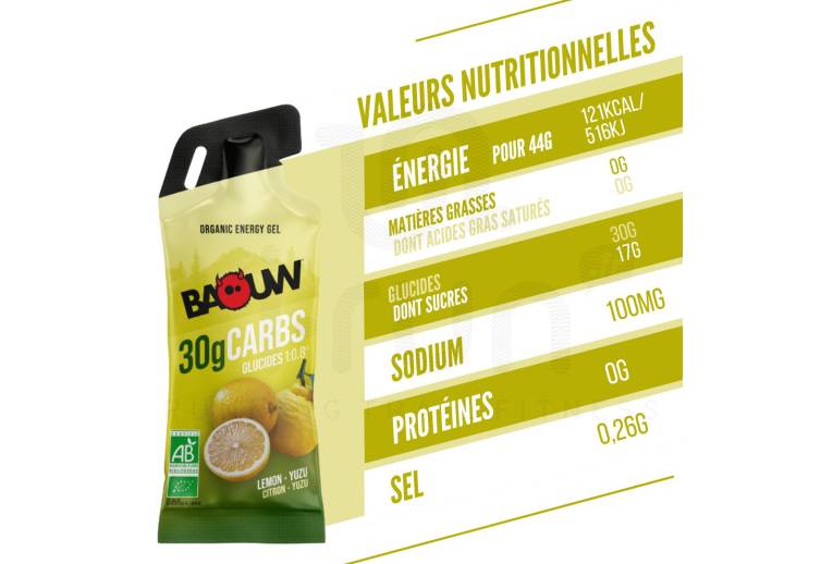 Baouw Energiegel sticks Citroen - Yuzu