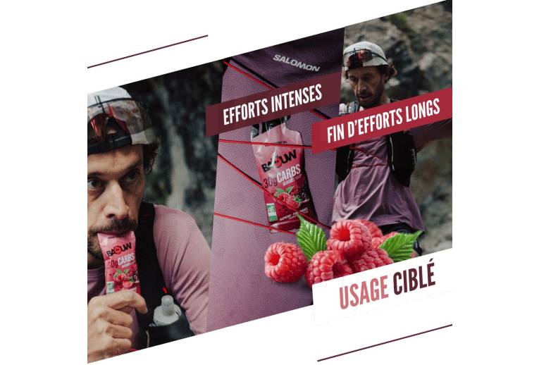 Baouw Gel �nerg�tique sticks Framboise - Grenade