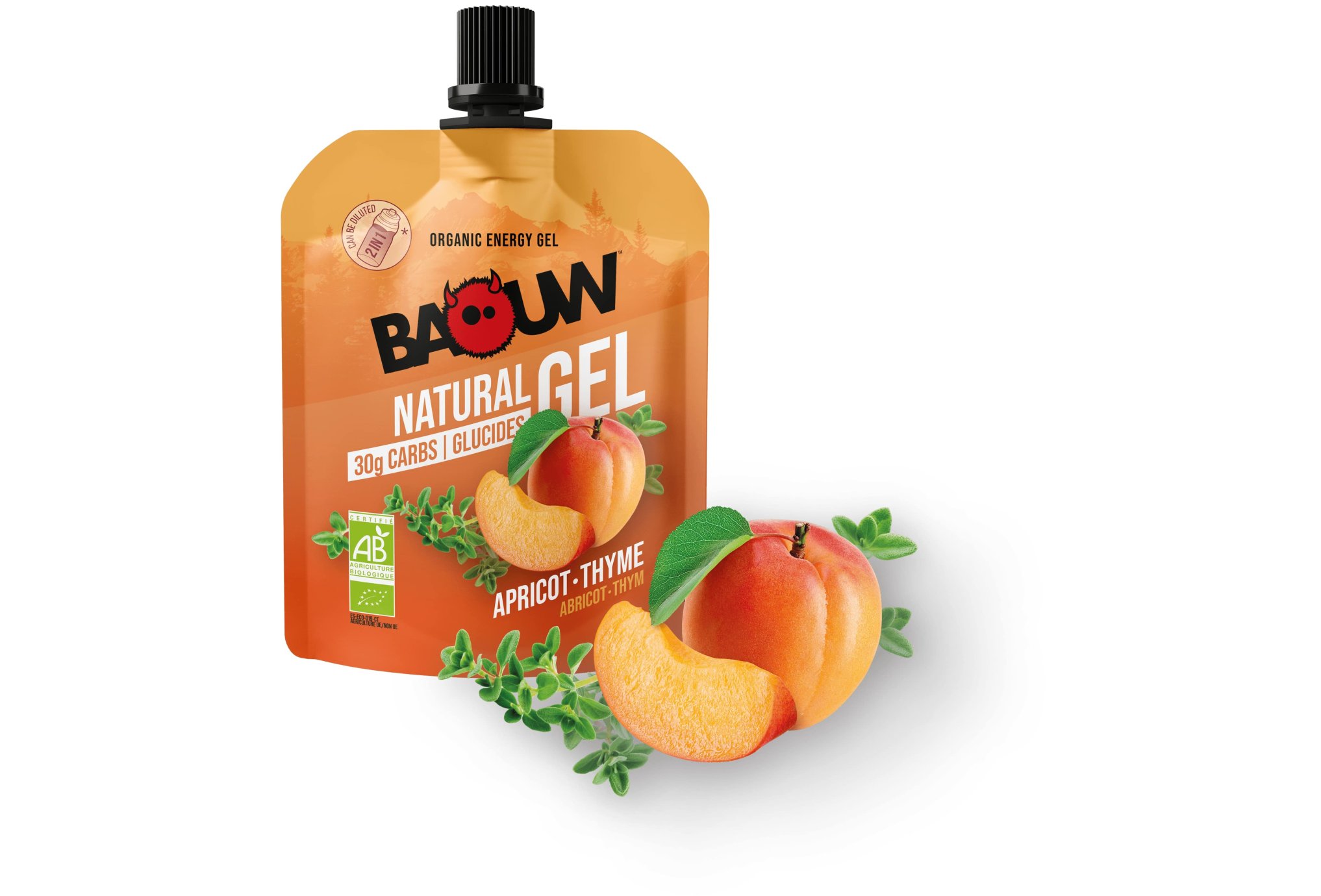 Baouw Gel naturel bio - Abricot - Thym Diététique $scat.CAT_NOM