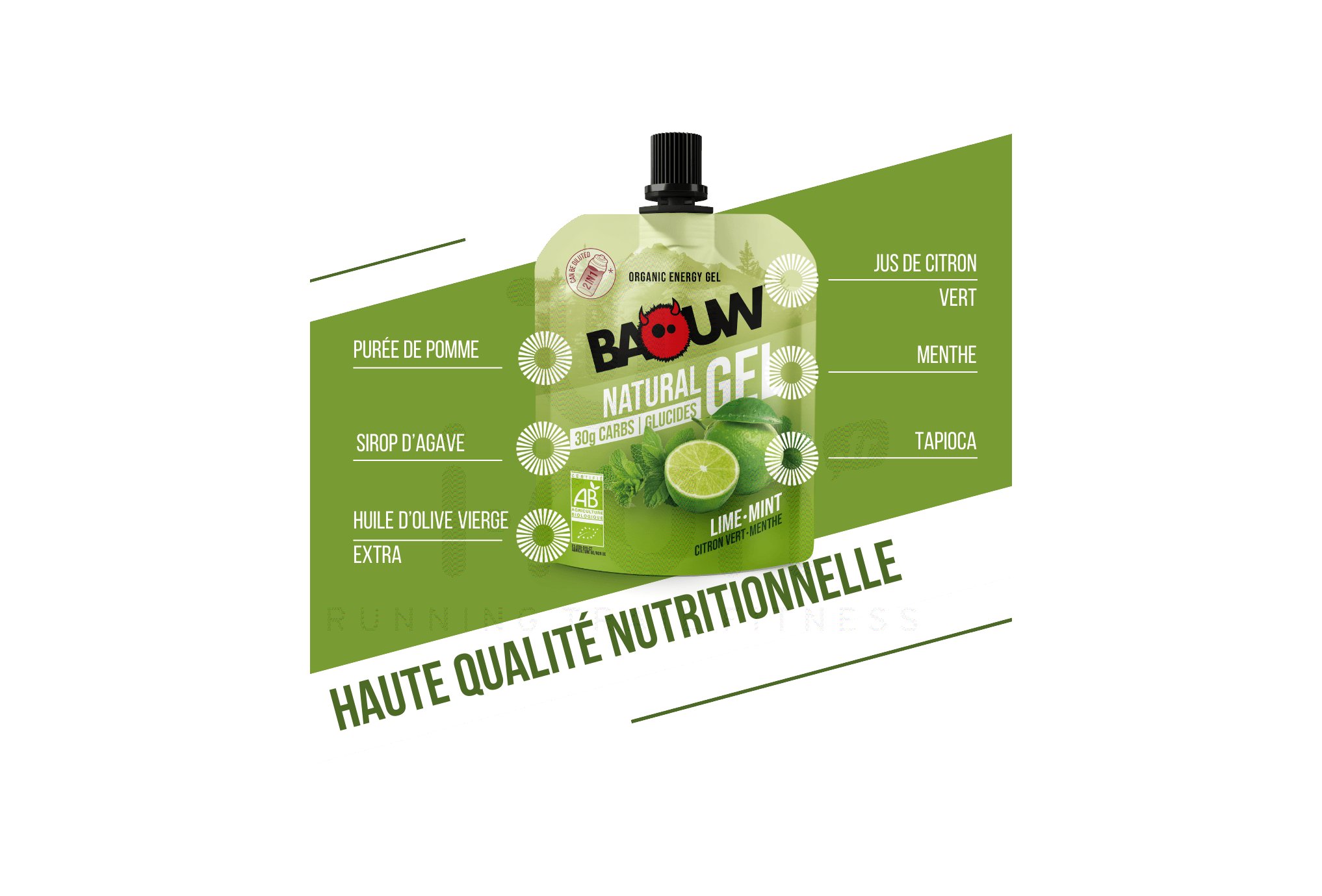 Baouw Organic natural gel Lime - Mint