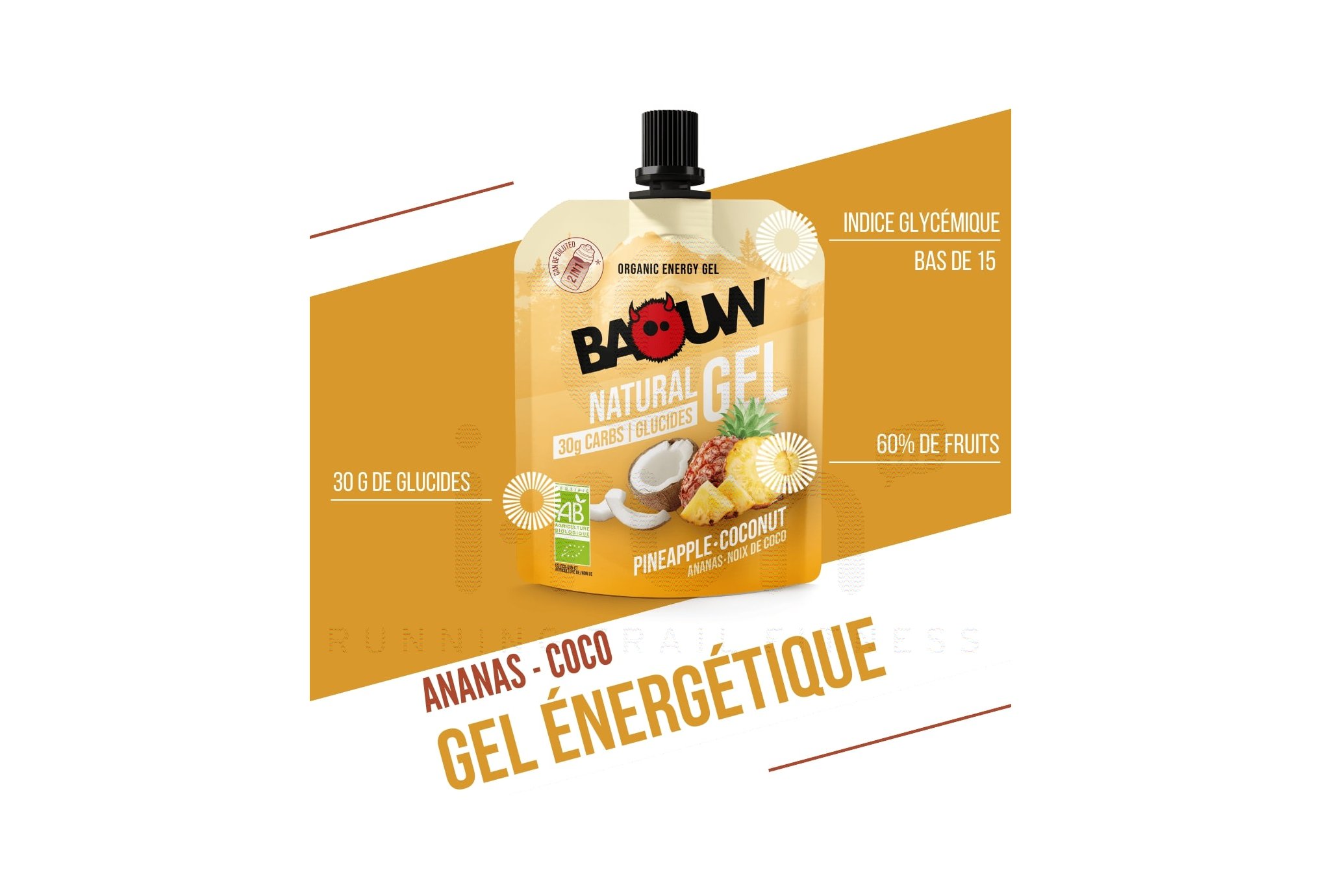 Baouw Bio-Naturgel Ananas - Kokosnuss