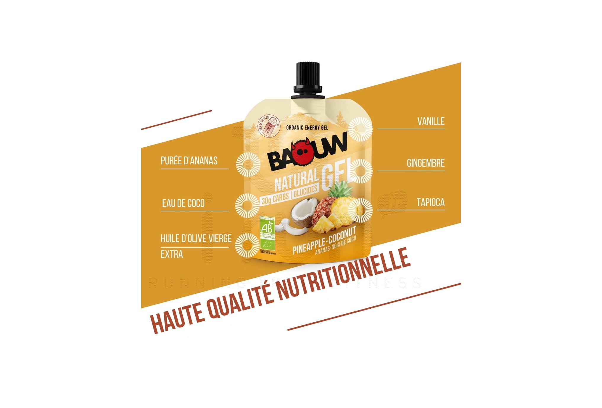 Baouw Bio-Naturgel Ananas - Kokosnuss