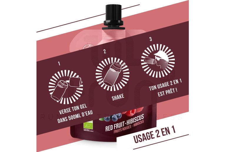 Baouw Gel naturel bio - Fruits rouges - Hibiscus 