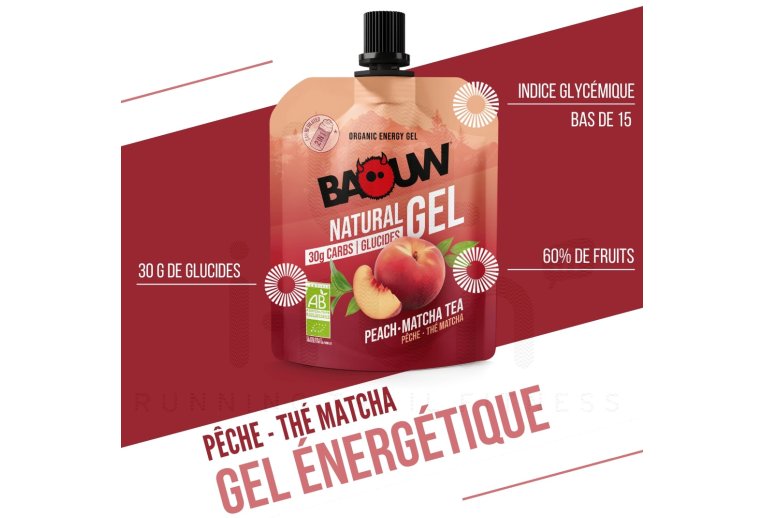 Baouw Organic natural gel - Peach - Matcha tea