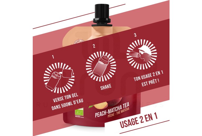 Baouw Gel naturel bio - P�che - Th� matcha 