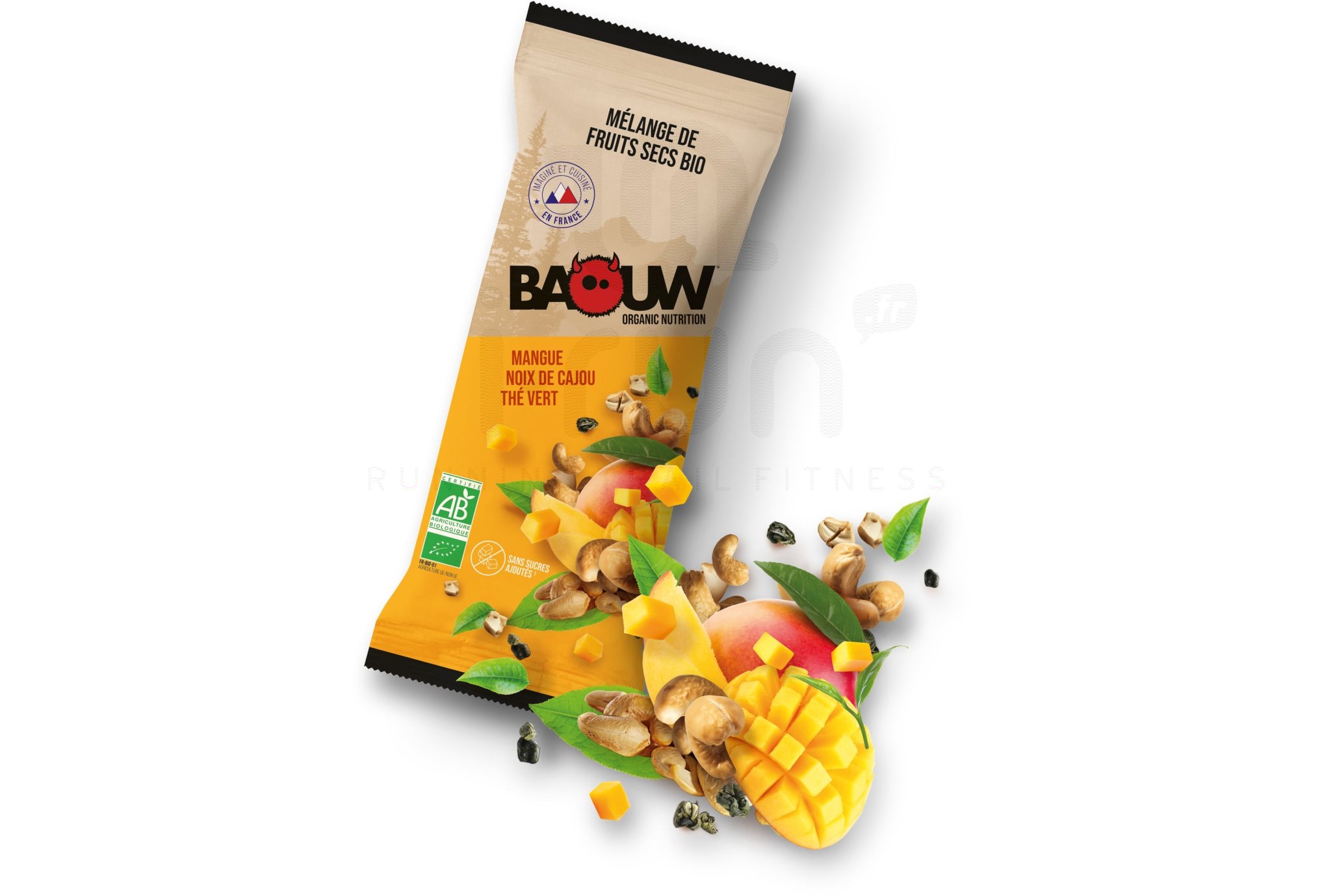Baouw Mezca de frutos secos bio-Mango-anacardos-t� verde