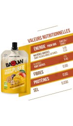 Baouw Pur�e �nerg�tique Bio Mangue - Passion - Gingembre