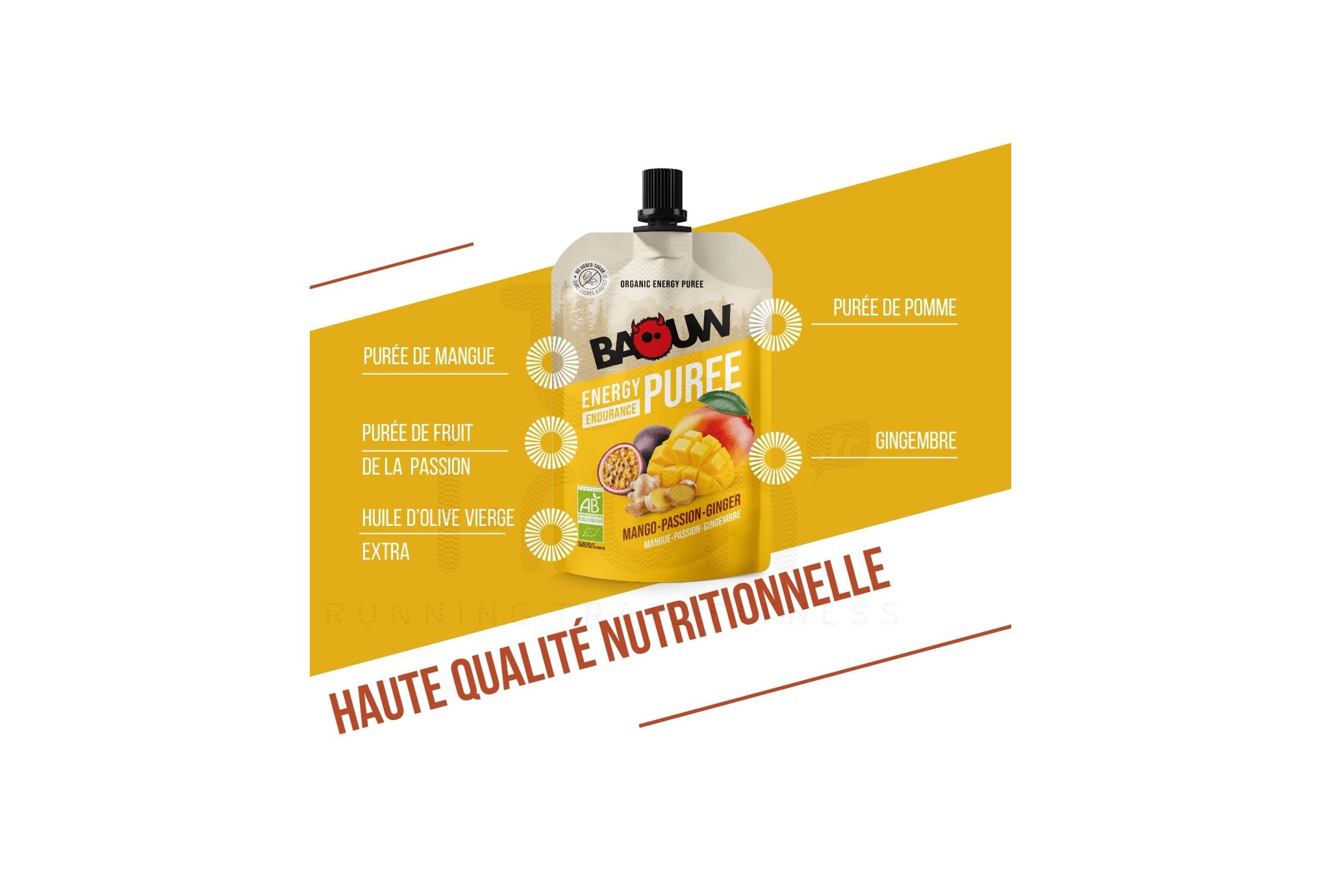 Baouw compota energ�tica bio Baouw Mango - Maracuy� - Jengibre