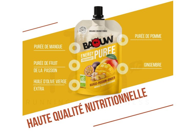 Baouw Pur�e �nerg�tique Bio Mangue - Passion - Gingembre