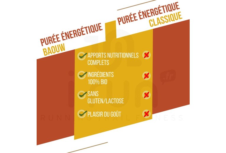 Baouw Pur�e �nerg�tique Bio Mangue - Passion - Gingembre